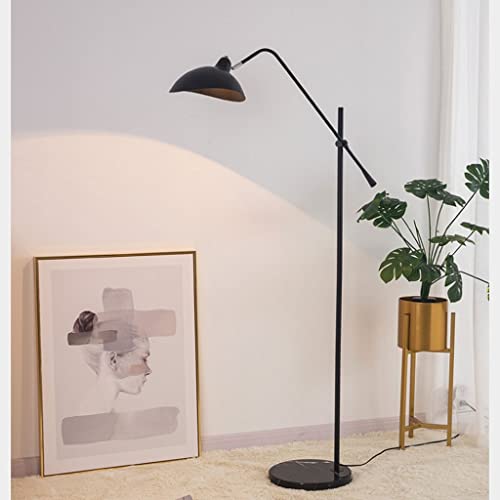 Lampadaire pour hall d'entrée et chambre à coucher avec pied doré