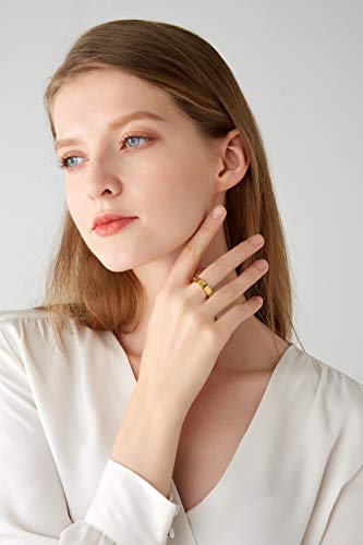 PDWZNBA Love Friendship Ring 18K Gold Silver Rose Plated Cubic Zirconia Stainless Steel Promise Ring Wedding Band Jewelry Birthday Gifts for Women4