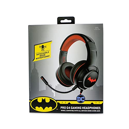 Casque Gaming Batman Logo OTL Technologies avec micro pour console de jeux