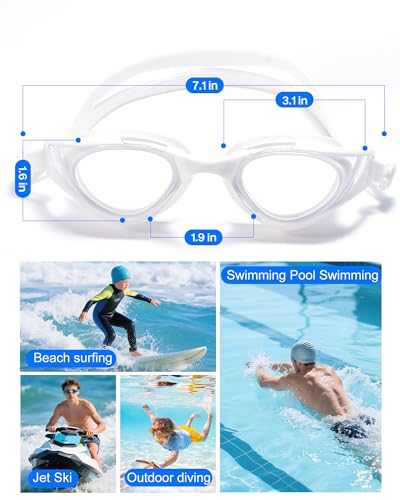Image of Swim Goggles, Super Clear View,Goggles Swimming Adult, Suitable for All Kinds of Swimming Programs