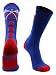 LAX Lacrosse Crew Socks (Royal/Red, Medium)
