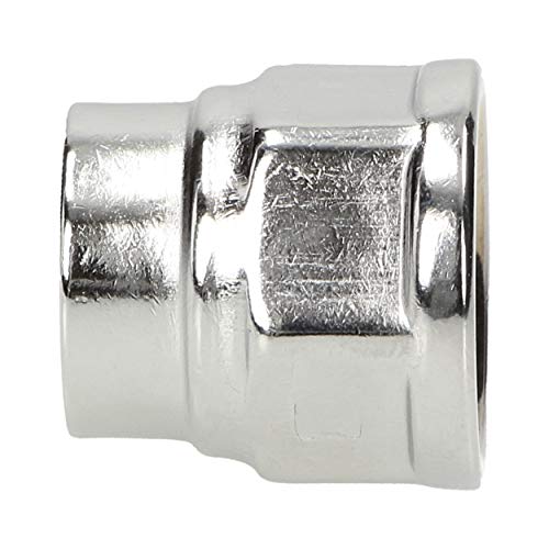RIAT I 26/34 x 20/27 Manchon réduction I laiton chromé I douille de réduction I connecteur I fitting I 2 filetage femelle I FF I 1" x 3/4" Cover