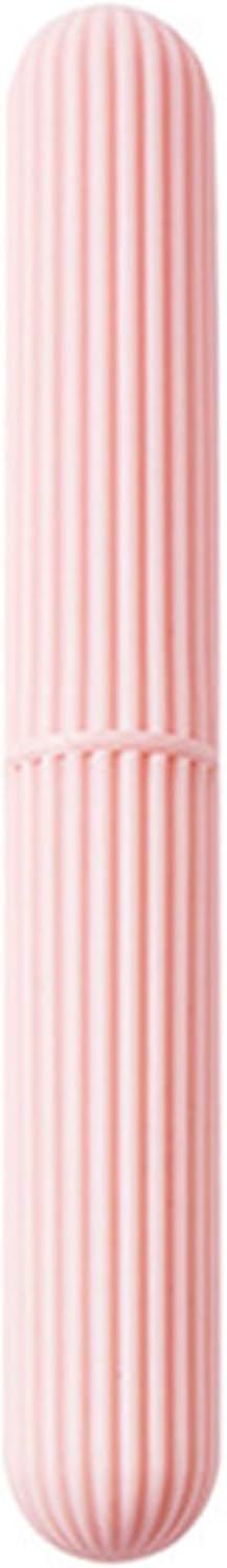 ZhangyiHot Pink Portable Toothbrush Box With Lid Protective Holder Cover Storage For Case For Outdoor Traveling Camping Dust Proof Toothbrush Box With Lid Toothbrushes and Accessories 21.9cm long