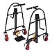 Undercat Manual Furniture Move Tool, Set of 2 Equipment Mover Crate Mover, Heavy Duty Moving Dolly, 1100lbs Load Capacity Machinery Mover, Gray
