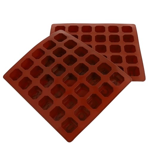 Moldes de Silicona para Cubitos de Hielo 2 Piezas Café miniatura 1