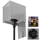 Wayona 30 Amp Generator Power Inlet Box, NEMA L14-30P 3R Generator Box for 4-Prong Cord,125/250V, 7500W...