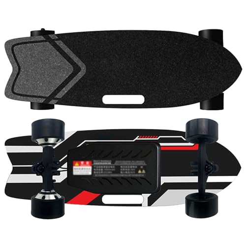 Elektro Skateboard, vierrädriges Longboard mit EIN-/Doppel-nabenmotoren, wasserdichtes, 22-40km/h, stoßabsorbierendes Skateboard, maximale belastung 80-150kg Dual-Drive-22km
