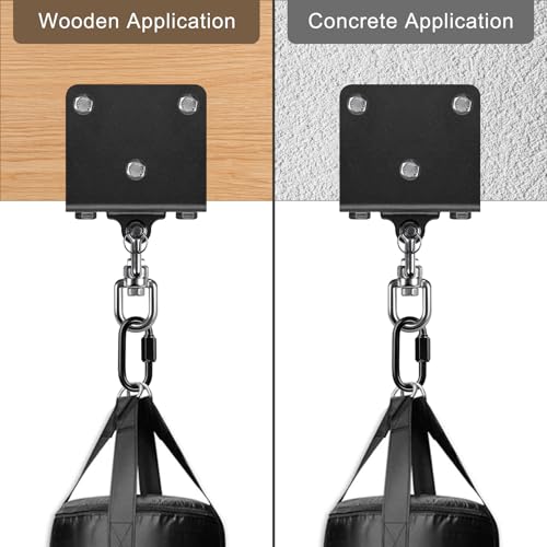Image of BeneLabel Heavy Bag Hanger for Punching Bag Beam Mount Hardware 360 Rotation Boxing Bag Ceiling Mount I-Beam Hanger for Hanging Heavy Punching Bags Wall Hangers