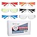 24 Pack of Safety Glasses (24 Protective Goggles in 6 Different Colors) Crystal Clear Eye Protection - Perfect for Construction, Shooting, Lab Work, and More!