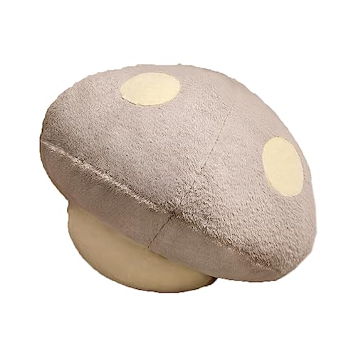WeiWeiLee Cute Mushroom Plush Pillow Sofa Sleeping Plush Hugging Throw Pillows Simulation Cartoon Stuffed Plush Cushion (50×50cm/19.7