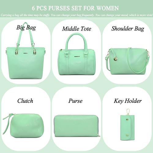 Image of 2E-youth Designer Purses and Handbags for Women Satchel Shoulder Bag Tote Top Handle Bag