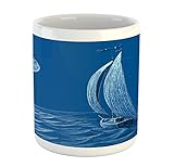 Realistisch Keramik Tasse Violett/Blau Individuell Becher 330ML für Geburtstagsgeschenk,Muttertag,Arbeitstag,Glühweintrinken