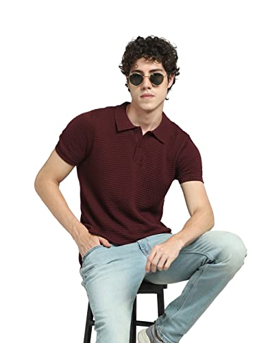 Image of JACK & JONES Men's Solid Regular Fit T-Shirt