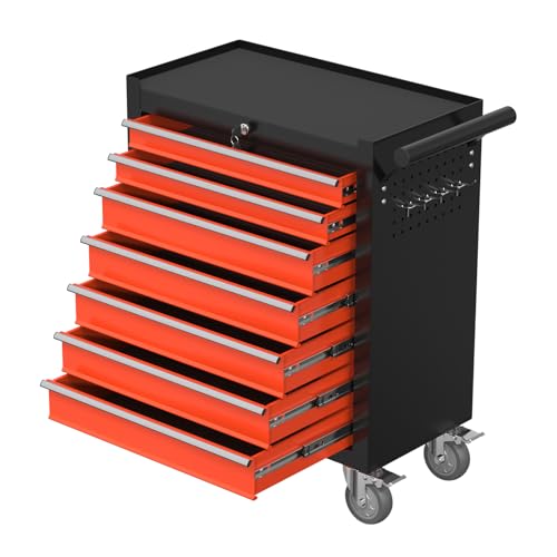 Cobinery 7-Drawer Rolling Tool Chest