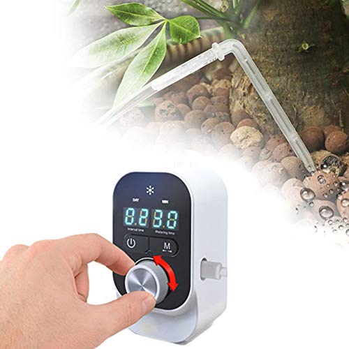 N \ A Automatic Irrigation System, Houseplants Automatic Drip Irrigation Kit Self Watering System with Electronic Water Timer, Vacation Plant Waterer for 10 Potted Plants