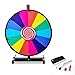 Produktbild DREAMADE 18 Zoll Glücksrad zum drehen, Tischglücksrad für Lotteriespiele Wheel of Fortune Bunt, Preisrad mit Kompletten Zubehör, für Werbung Wortspiele (46cm 14 Farbfächer)