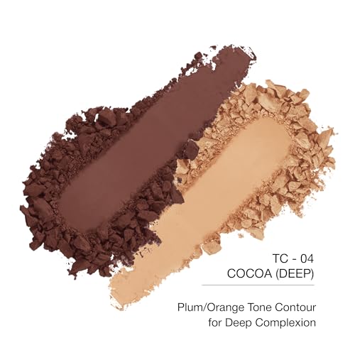 Image of KimChiChic Beauty Thailor Contour Duo, 2-in-1 Sculpting Makeup Palette, Blendable Matte Contour Powder, Heart-Shaped Compact with Mirror, Cruelty-Free, Coco Cocoa, 0.28 oz