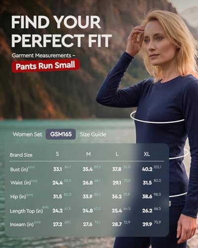 Image of MERINNOVATION Merino Wool Base Layer Set for Women 100% Merino Wool Thermal Underwear Sets Lite - Midweight Top Tank Bottom