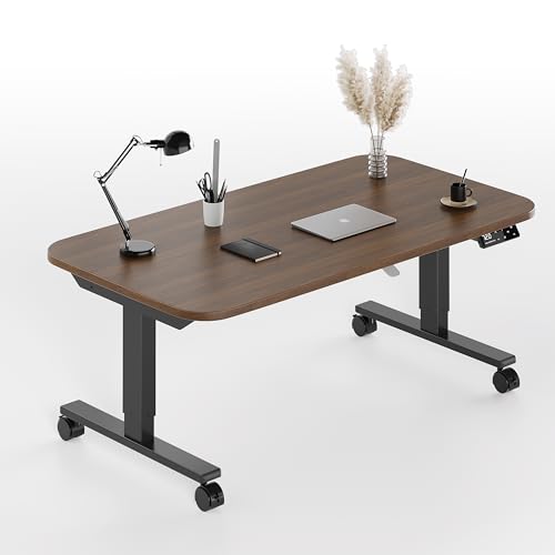 Maidesite ���~�f�X�N �d�� ���[�^�C�v 47-72cm �ꖇ�V�� �V���]�\ ���[�f�X�N ���~���f�X�N �L���X�^�[�t�� �ω׏d80kg ��Q�����m�@�\ �����������[�@�\ �É� �p�\�R���f�X�N �׋����i120*60cm�C�E�H�[���i�b�g�j