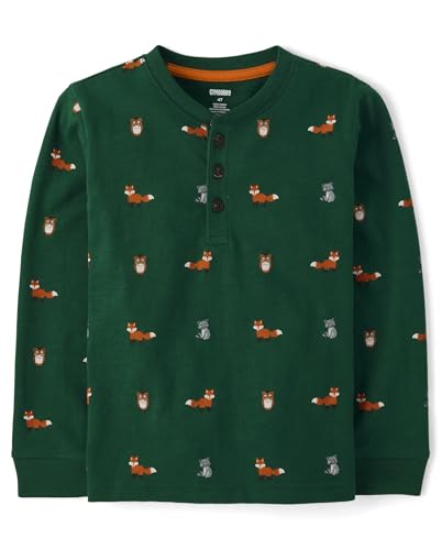 Image of Gymboree Boys and Toddler Long Sleeve Thermal Henley Shirt