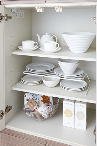 Yamazaki Home Tower Dish Riser - Kitchen Cabinet Shelf And Organizer #TOP1