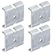 heneng 4 Pcs Boat Trailer Locking Bracket for Upright Channel Bunk Bracket On 2