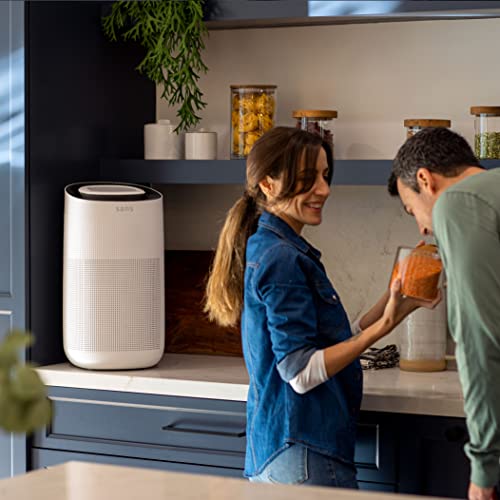 Sans True HEPA Air Purifier for Extra Large Rooms (1,854 sq ft) | UV-C Light Layer & Carbon Odor Absorption | Quiet 35dB Auto-Mode, Captures Smoke, Dust & Allergens (White) by Sans - Image 7