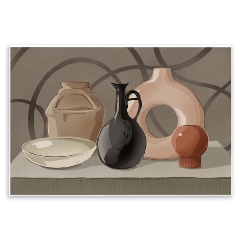 Stupell Industries Sleek Pottery Vase Still Life Spiral Pattern, Design by Ziwei Li