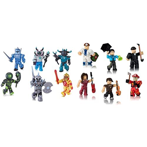 Roblox Action Collection - Champions of Roblox Six Figure Pack [Includes Exclusive Virtual Item] & A