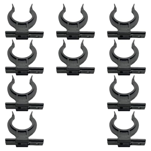GMBYLBY Lot de 10 fixations multi-usages pour plinthes de cuisine à clip robuste pour pieds d'armoire de 32 à 42 mm sans vis