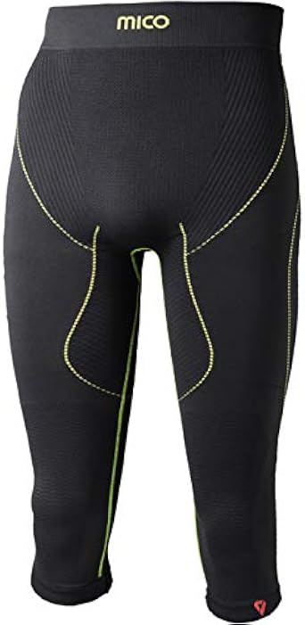 MICO - Skintech Primaloft -Calzamaglia 3/4 -Intimo Tecnico - Blck/Lime (IV)  : Amazon.it: Abbigliamento