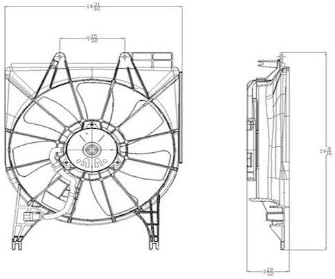 Replacement AC Condenser Cooling Fan Assembly