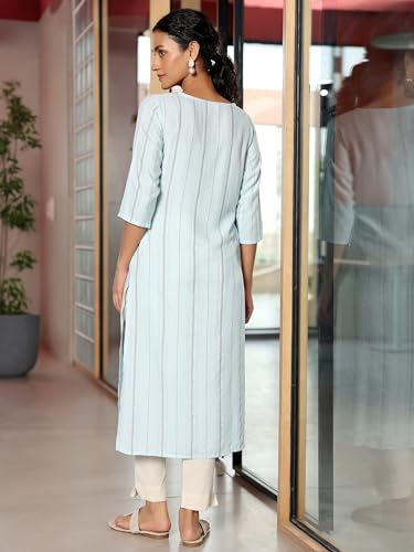 Image of Gerua by Libas Yoke Design Viscose Straight Kurta Suit