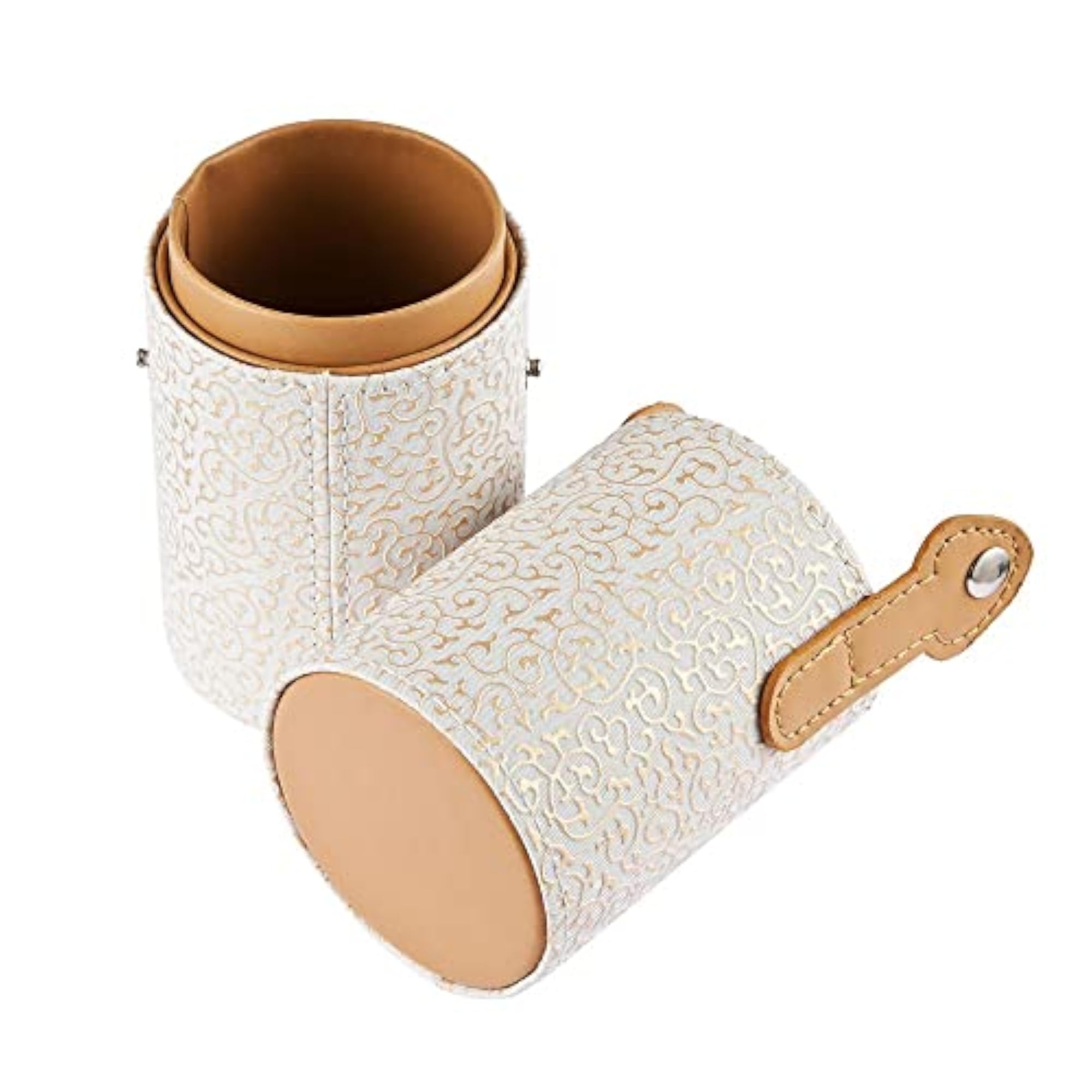 White Makeup Brush Holder + 20Pcs Makeup Brushes Set