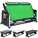 DEVESSPORT Multijuego Giratorio 4 en 1 Olimpus | Mesa de Billar, Air Hockey, Ping-Pong y Mesa de Comedor | 203.5x112x81 cm | Incluye Todos los Accesorios para los 3 Juegos