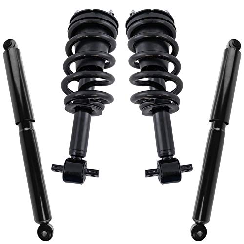 Image of TRQ Complete Strut Assembly & Shock Absorber Kit Shock & Spring Strut Assembly Compatible with 2014-2018 Chevrolet Silverado 1500 2019 Silverado 1500 LD GMC Sierra 1500 Sierra 1500 Limited