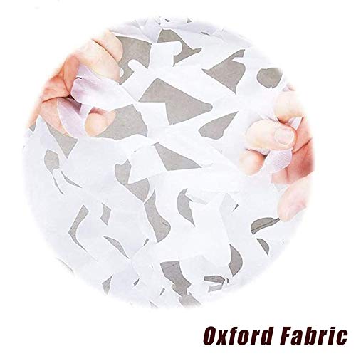 Filet d'ombrage blanc snowfield filet de camouflage chasse camping 4x10m