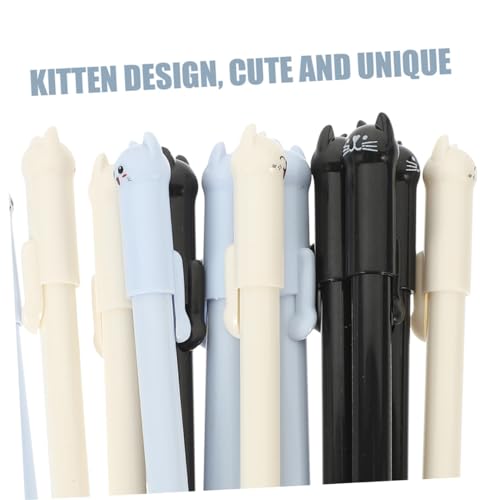 Bolígrafo de gel Housoutil 15 pcs diseño gato miniatura 6