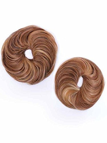 Style-a-Do/Mini-Do Duo Pack Color R4 Midnight Brown - Hairdo Set of Twist Classic 2 Hair Wraps 6" & 7.5" Lengths Tru2Life Synthetic Fiber Formal Updo Bun Hairpiece Instant Volume Maxwigs Booklet