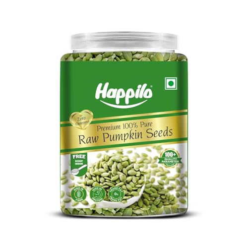 Image of Happilo Premium Pumpkin Seeds All Natural Jar 900g | Rich in Protein, Fiber & Healthy Fats | Wholesome & Versatile Superfood Snack for Fitness