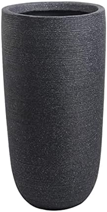 Japanese Ceramic Umbrella Stand - Stylish Round Freestanding Holder for Umbrellas, Canes & Walking Sticks, Black, 26x50.5 cm - Chic Home Decor & Stora Solut