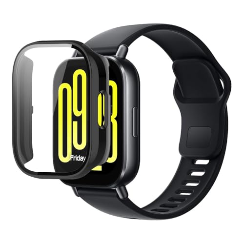 For Redmi Watch 5 Active pP[XyHVUYALž^ KX یJo[ Sʕی KX 9HیtB+PCJo[ ȒP ϏՌ ߗ wh~ (ubN)