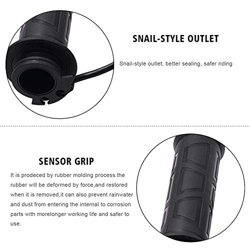 Motorcycle Electric Heated Handle, Tzutogether Universal 7/8"(22Mm) Motorcycle Heated Hand Grips 1 Pair, 12V #TOP4