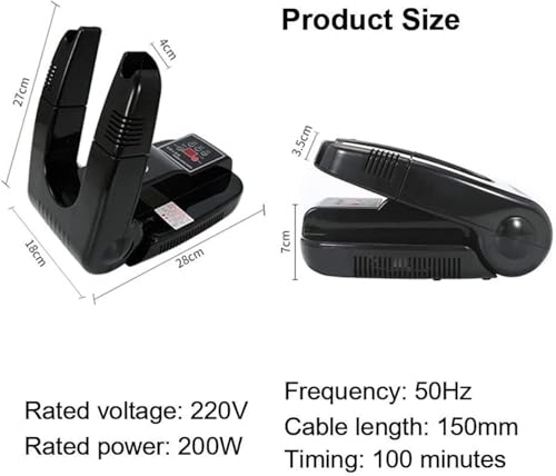 Secador eléctrico portátil ajustable para calzado miniatura 2