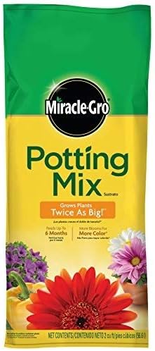 Miracle-Gro Potting Mix, 2-Cubic Feet, Pack of 22