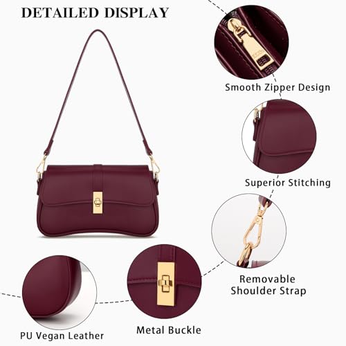 Image of KKXIU Shoulder Bag for Women Small Clutch Purses Cute Hobo Handbag Trendy Underarm Bag