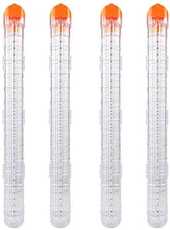 Hosim 12-Round Magazine,4 PCS Bullet Clips 12 Darts Quick Reload High Capacity Cartridge Replacement for Rival Magazine Apollo XV-700,Rival Zeue XV-1200,Atlas Gun (Transparent)