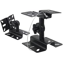 Entertainment Center Shelves Speaker Wall Mount Bracket Ceiling Surround Speaker Gear Shelf for Office Living Room Conference Room Speaker Wall Shelf Suitable for DVD Players, Cable Boxes