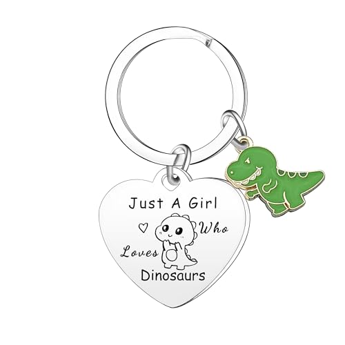 Ghloyza Dinosaur Gifts Cartoon Cute Dinosaur Keychain Animal Lover Keyring