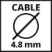 Einhell Tracción por cable con palanca manual TC-LW 1000 (cable de alambre...
